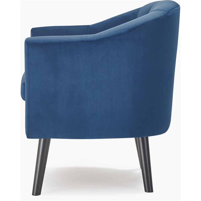 Adore Decor Ivey Modern Tufted Velvet Accent Chair in Blue