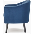 Adore Decor Ivey Modern Tufted Velvet Accent Chair in Blue