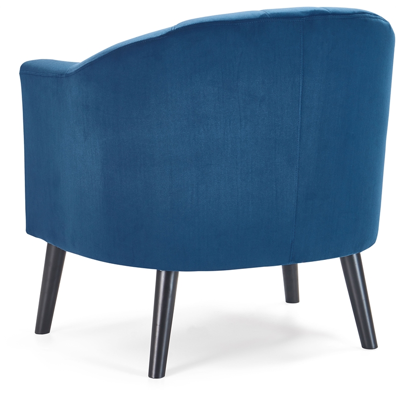 Adore Decor Ivey Modern Tufted Velvet Accent Chair in Blue