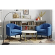 Adore Decor Ivey Modern Tufted Velvet Accent Chair in Blue