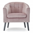 Adore Decor Ivey Tufted Velvet Accent Chair in Pink