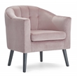 Adore Decor Ivey Tufted Velvet Accent Chair in Pink