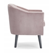 Adore Decor Ivey Tufted Velvet Accent Chair in Pink