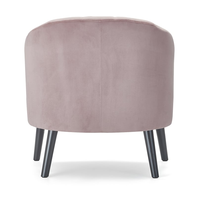 Adore Decor Ivey Tufted Velvet Accent Chair in Pink