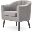 Adore Decor Ivey Modern Tufted Fabric Accent Chair in Gray