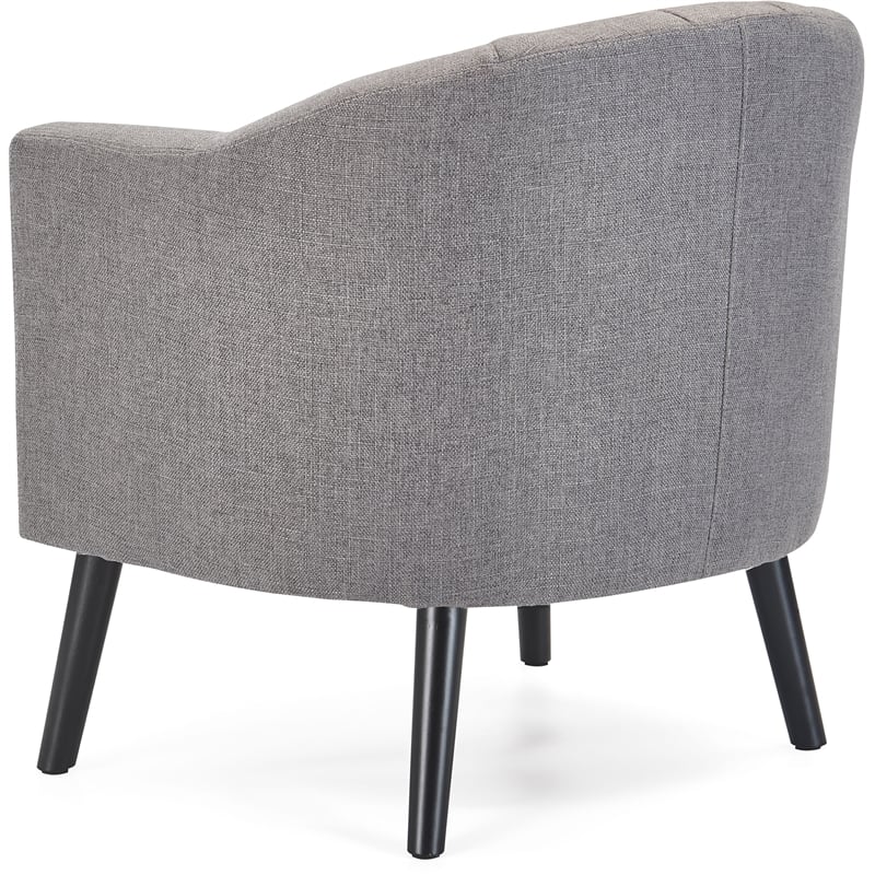 Adore Decor Ivey Modern Tufted Fabric Accent Chair in Gray