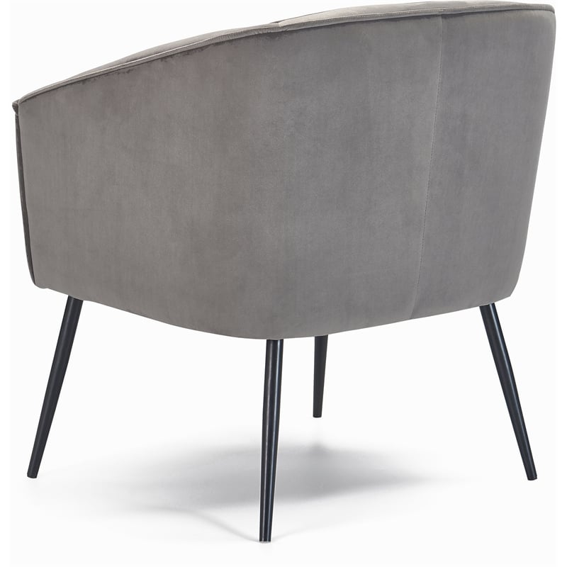 Adore Decor Rani Modern Velvet Accent Chair in Gray