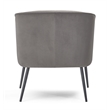 Adore Decor Rani Modern Velvet Accent Chair in Gray