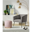 Adore Decor Rani Modern Velvet Accent Chair in Gray