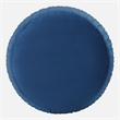 Adore Decor Jolie Modern Pleated Velvet Ottoman in Blue
