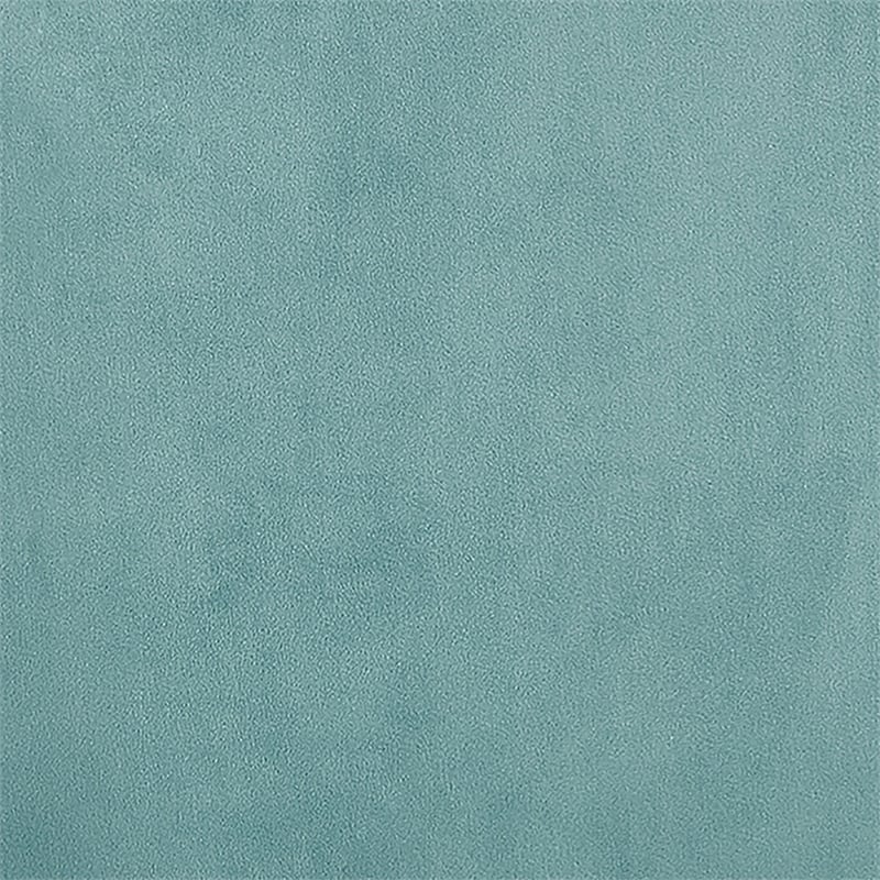 Adore Decor Jolie Modern Pleated Velvet Ottoman in Teal Blue