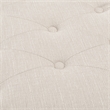 Adore Decor Arlo Wood and Tufted Linen Storage Bench in Ivory