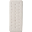 Adore Decor Arlo Wood and Tufted Linen Storage Bench in Ivory