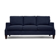 Adore Decor Taylor Upholstered Fabric Sofa with Track Arms in Blue