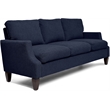 Adore Decor Taylor Upholstered Fabric Sofa with Track Arms in Blue