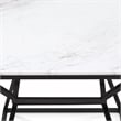Adore Decor Audrey Tall Black Marble Side Table