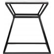 Adore Decor Audrey Tall Black Marble Side Table