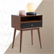 Adore Decor Brookline Side Table Walnut Brown