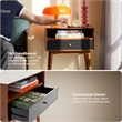Adore Decor Brookline Side Table Walnut Brown
