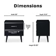 Adore Decor Lennox Side Table Black