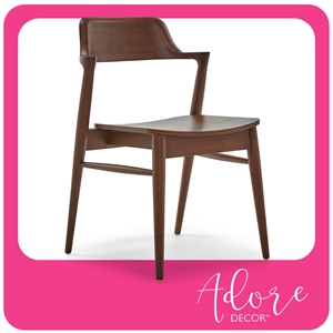 adore decor madison wooden dining chair brown