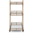 Adore Decor Addison Bar Cart Antique Gold