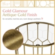 Adore Decor Harper Side Table Gold
