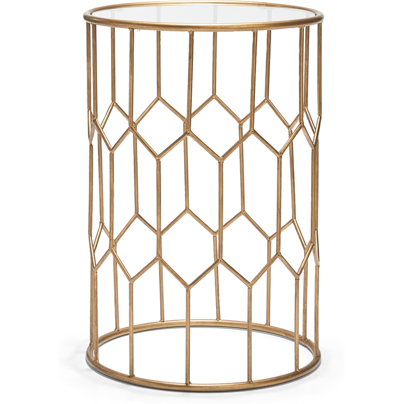 Adore Decor Harper Side Table Gold
