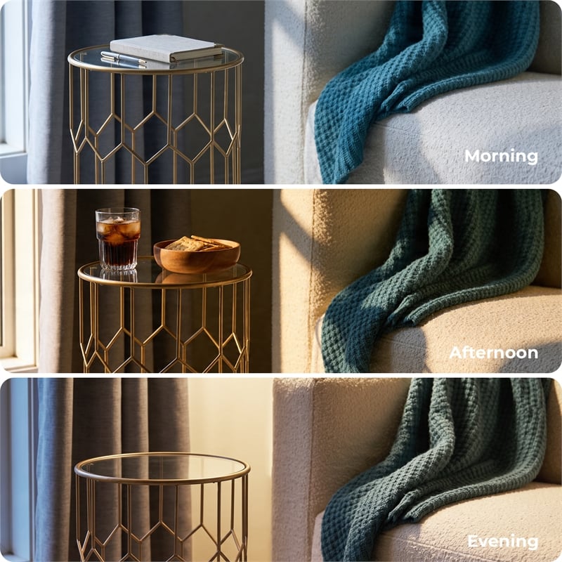 Adore Decor Harper Side Table Gold