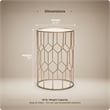 Adore Decor Harper Side Table Gold