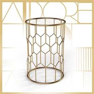 Adore Decor Harper Side Table Gold