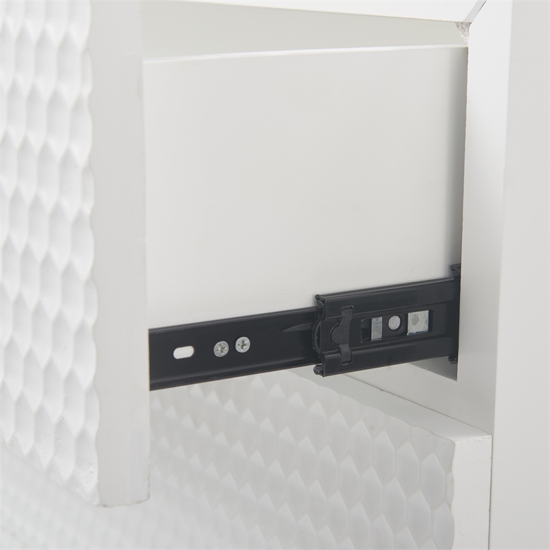 Adore Decor Jolie 3 Drawer Standard Dresser White