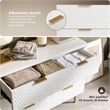 Adore Decor Jolie 3 Drawer Standard Dresser White