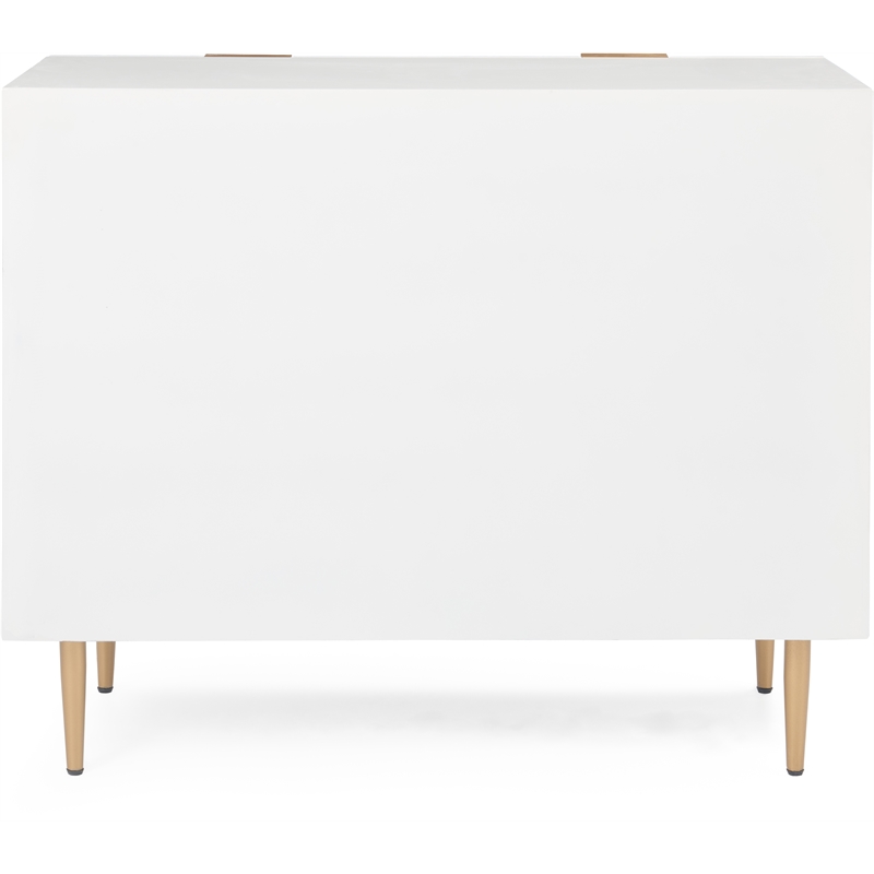 Adore Decor Jolie 3 Drawer Standard Dresser White