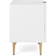 Adore Decor Jolie 2 Drawer Side Table White