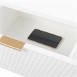 Adore Decor Jolie 2 Drawer Side Table White