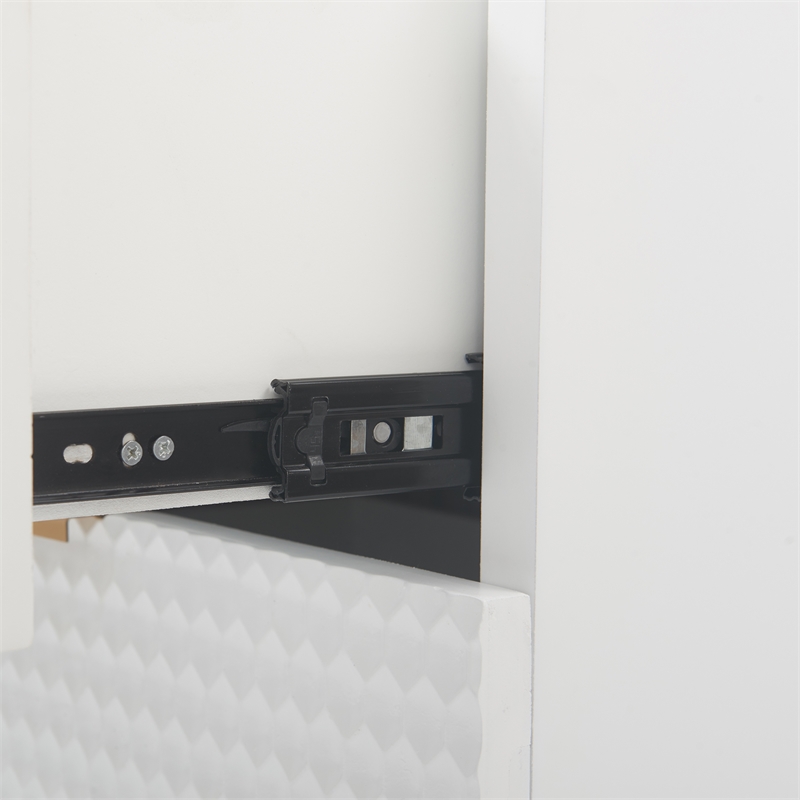 Adore Decor Jolie 2 Drawer Side Table White