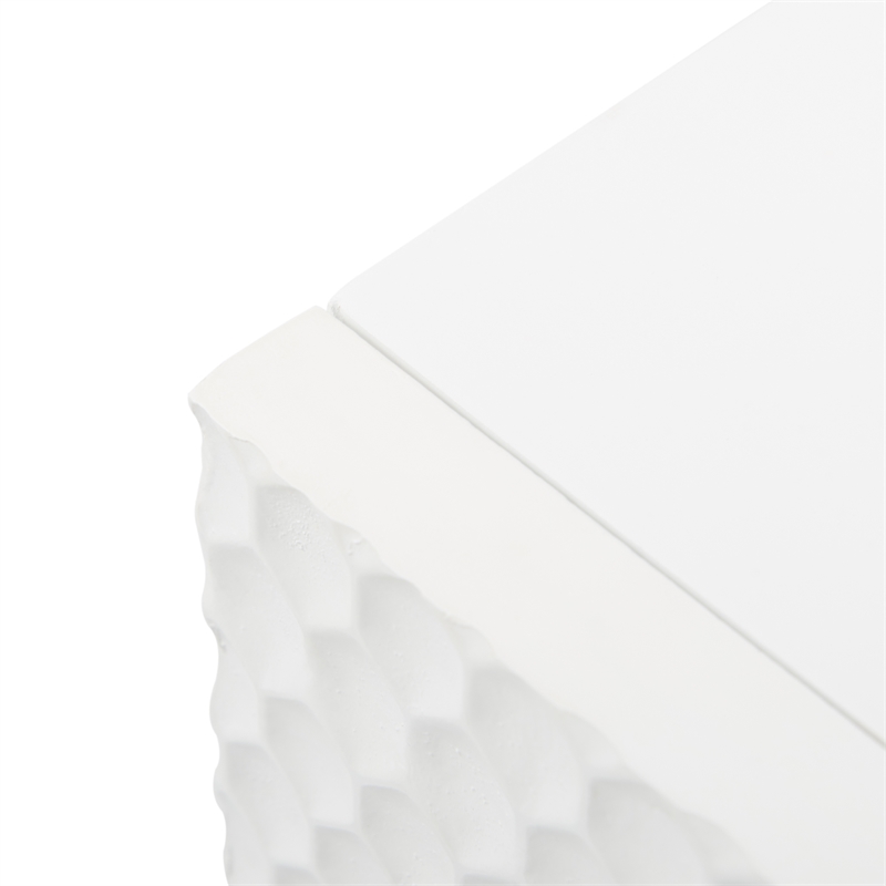 Adore Decor Jolie 2 Drawer Side Table White