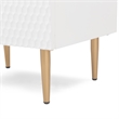 Adore Decor Jolie 2 Drawer Side Table White