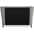 Adore Decor Adele Wingback Upholstered Platform Bed Queen Size Gray