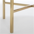 Adore Decor Elliott Marble Side Table White and Gold