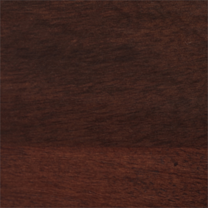 Adore Decor Lennox Contemporary Wood and Silver Metal Bench Dark Walnut Brown