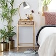 Adore Decor Sidney Modern Living Room Accent Table Beige and Gold