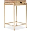 Adore Decor Sidney Modern Living Room Accent Table Beige and Gold