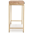 Adore Decor Sidney Modern Living Room Console Table Beige/Gold