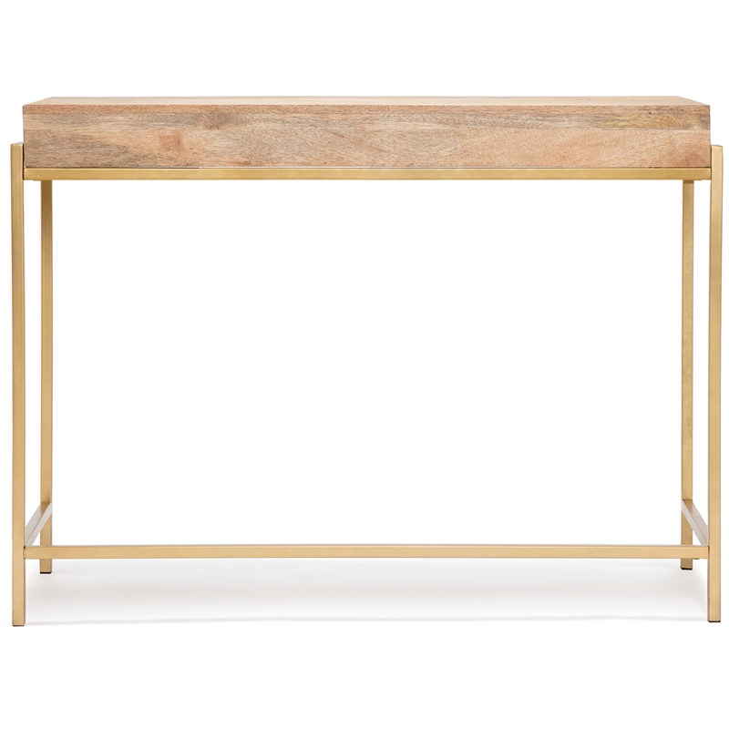 Adore Decor Sidney Modern Living Room Console Table Beige/Gold
