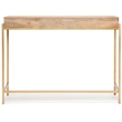 Adore Decor Sidney Modern Living Room Console Table Beige/Gold