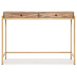 Adore Decor Sidney Modern Living Room Console Table Beige/Gold