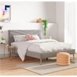 Adore Decor Sidney Upholstered Platform Bed King Size Gray