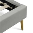 Adore Decor Sidney Upholstered Platform Bed King Size Gray